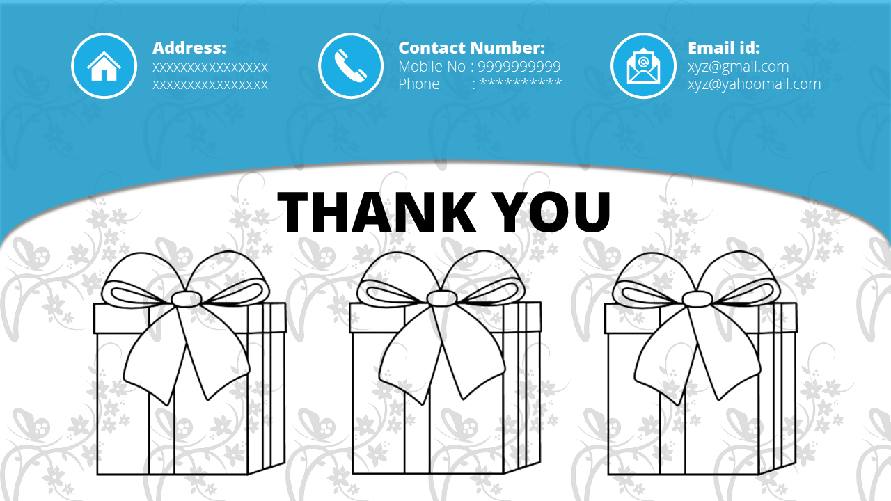 Free - Incredible Thank You Slide For PPT Slide Template Design